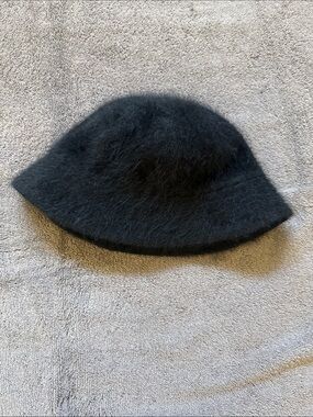 Wool Black Bucket Hat